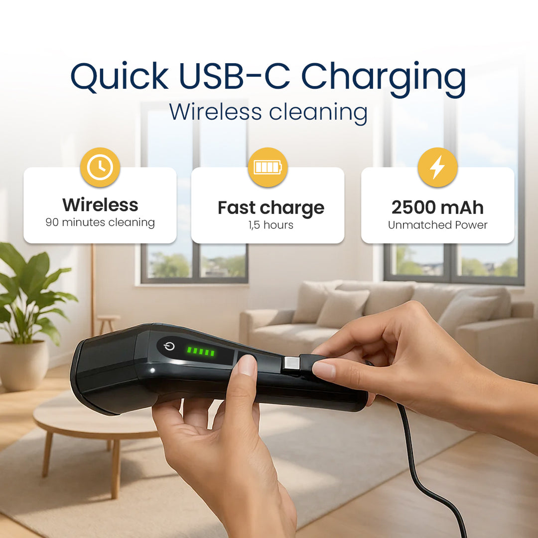 VivaClean SpinPro™ – Rechargeable Electric Spin Scrubber for Effortless Cleaning